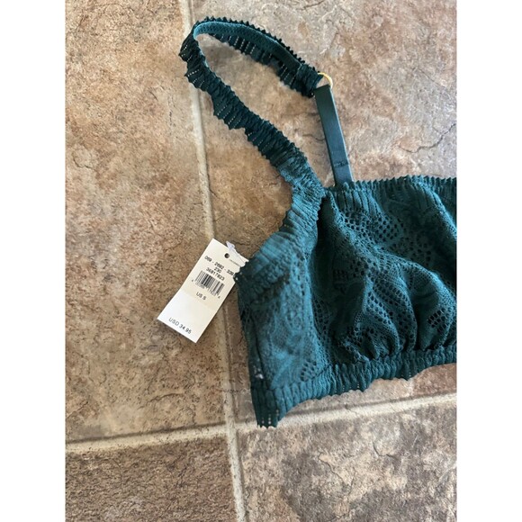 Aerie Coral Lace Bandeau Bralette Sycamore Size Small - Picture 4 of 7